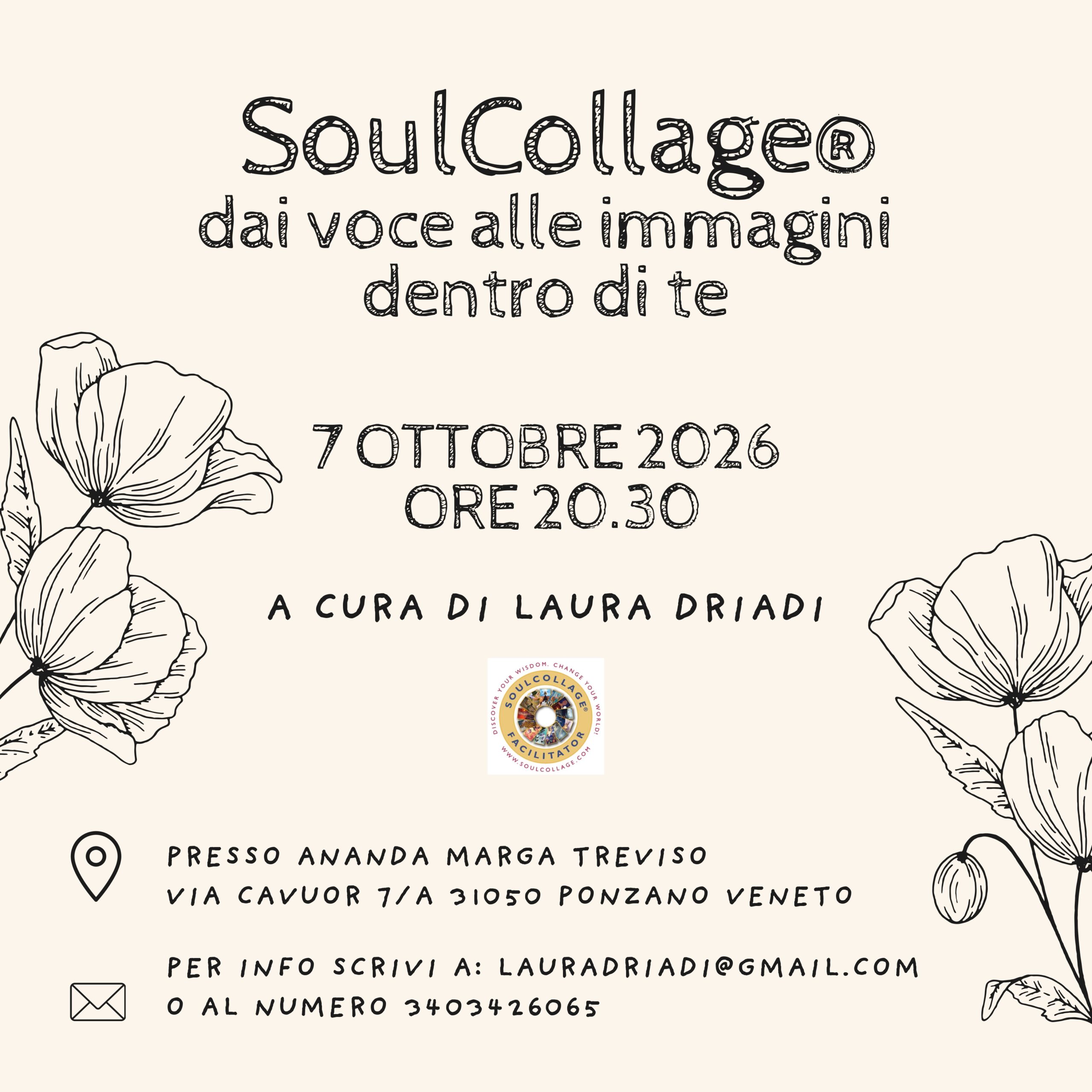 locandina evento 7 ottobre 2026 Soul Collage